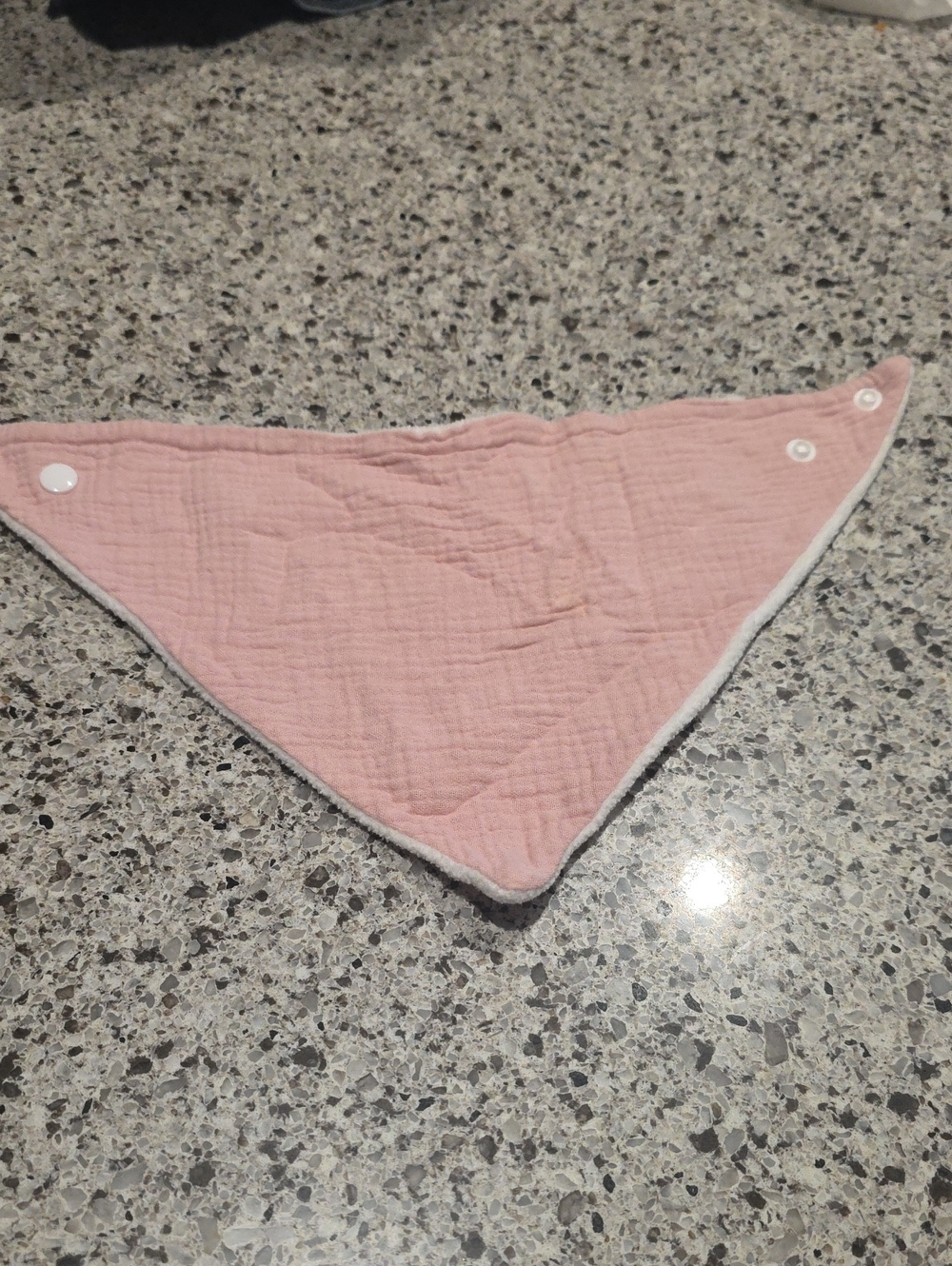 Kids Pink Bandana Bib - Soft Muslin Baby Drool Bib